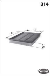 LUCAS FILTERS Ilmansuodatin LFAF148